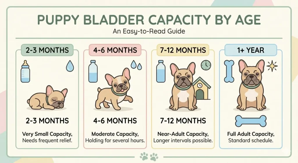 French bulldog puppy bladder capacity