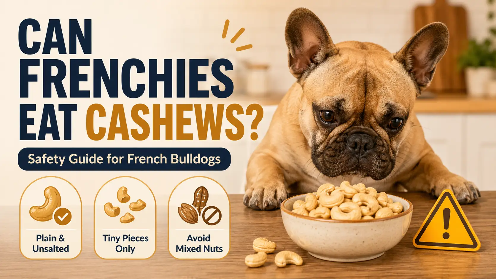 Can Frenchies Eat Cashews? A French Bulldog Safety Guide