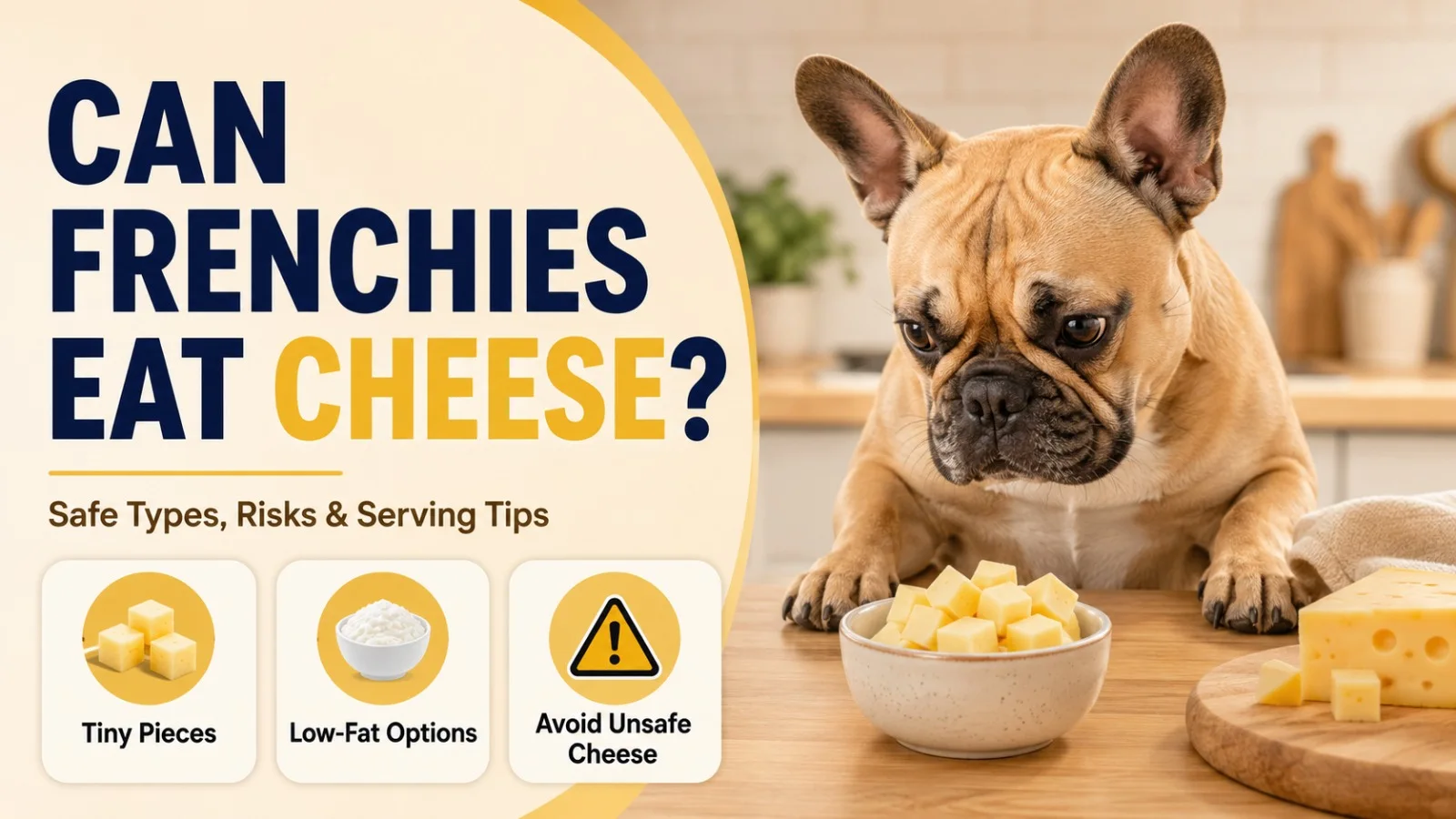 Can French Bulldogs Eat Cheese? Safe Types, Risks, and Serving Tips