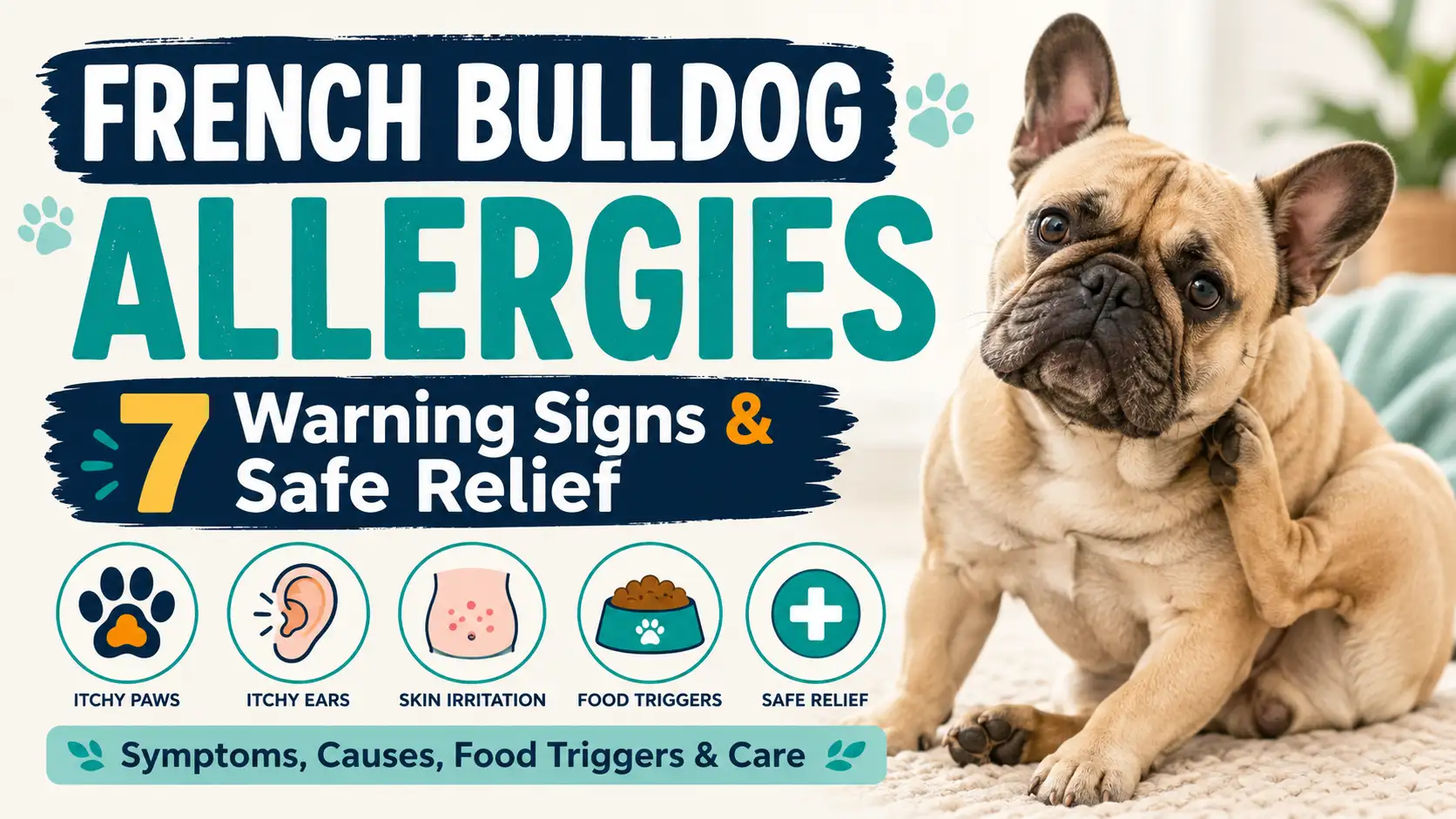 French Bulldog Allergies: Symptoms, Causes, Food Triggers, and Safe Relief
